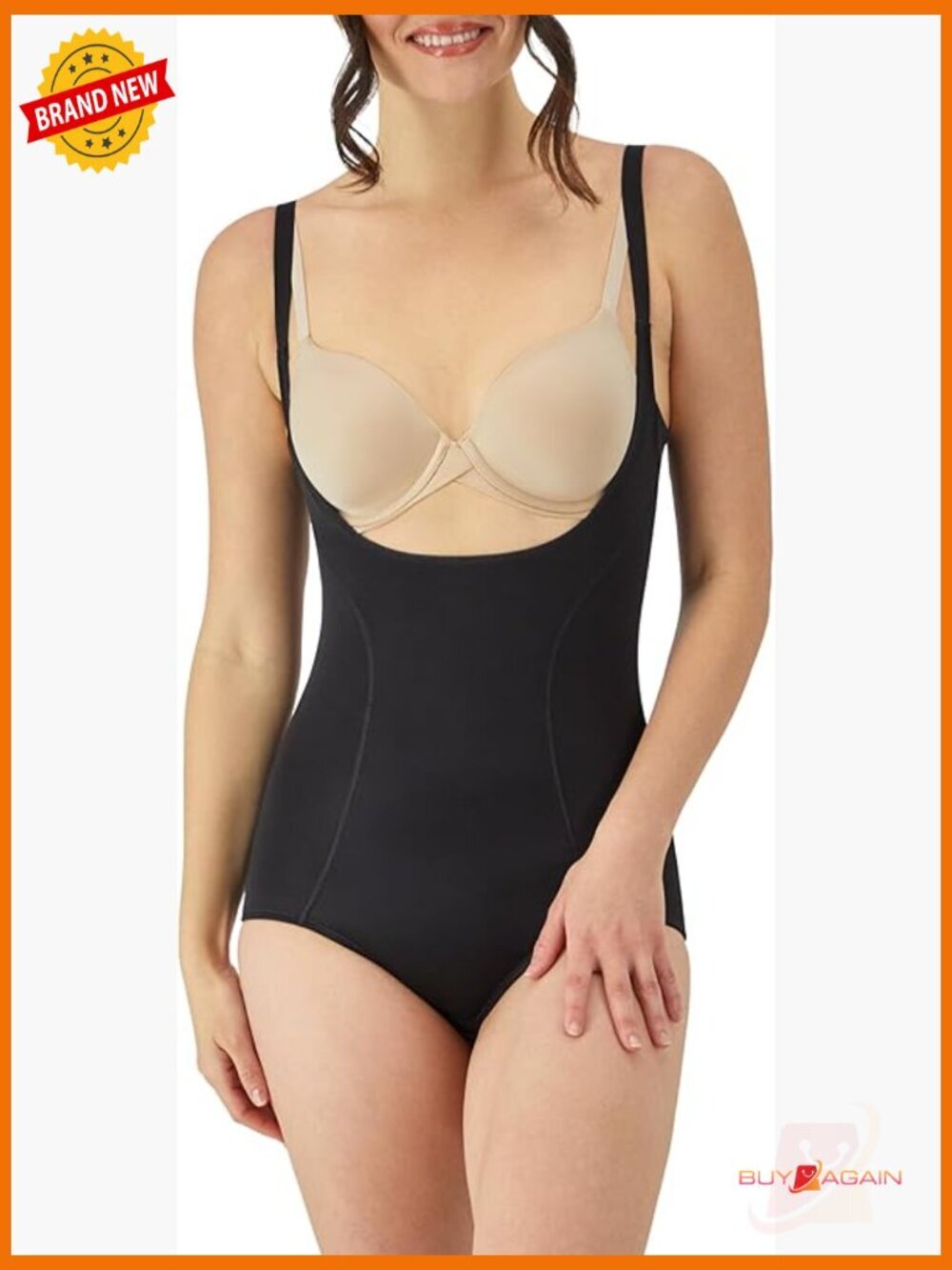 Open Bust Shapewear Bodysuit with Tummy Control Waist Shaper